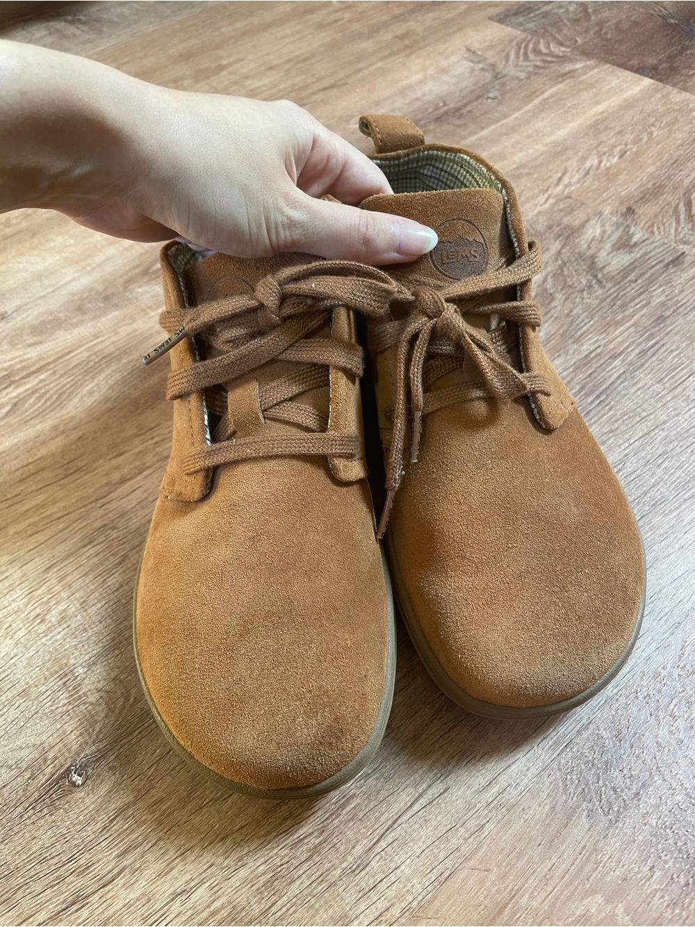Lems Chukka Boots Suede Brown M8 W9.5 Barefoot Shoes Minimalist # - Picture 9 of 10